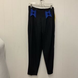 Vintage Y2K Last Exit Seamless Women's Elastic Waist Black Pants Leggings Size L